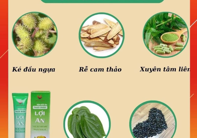 Thành phần của kem bôi da Lợi An gồm những gì?